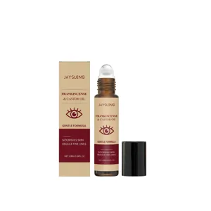 Frankincense Castor Oil Eye Roller Bottle Nourishing Hydrating Fine Lines Care 10ml