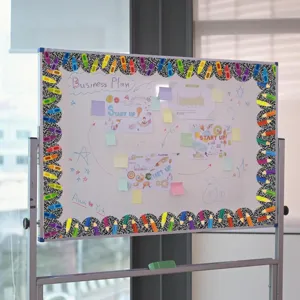Colorful pencil cartoon pattern bulletin board border stickers for classroom and office use