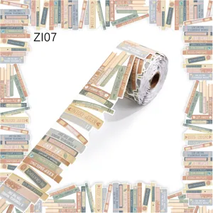 Library book themed border stickers with motivational quotes for classroom bulletin boards