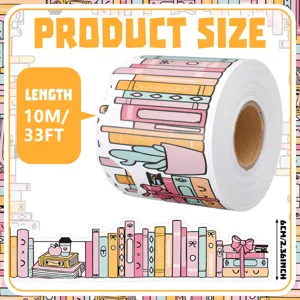 Dimensions detail of 10M cartoon book pattern bulletin board border sticker