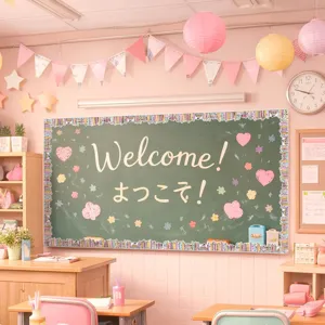 Decorative cartoon stationery bulletin board border trim for classroom wall display