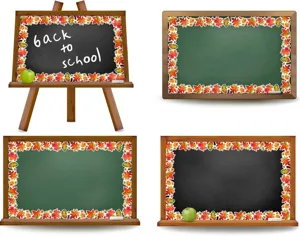 Vibrant autumn maple leaf bulletin board border stickers for classroom wall decoration
