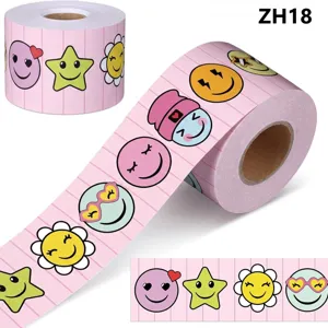 Pink Cartoon Bulletin Board Borders Heart Star Smiley Face Scalloped Border Trim For Classroom School Chalkboard Self Adhesive Sticker
