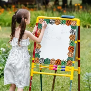 Dekorative Pinnwand-Bordüren mit Tierdruck und tropischen Blättern für Klassenzimmer