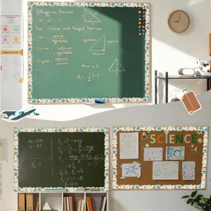 World travel themed border stickers used on classroom blackboards and bulletin boards