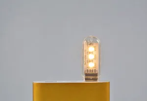 Mini luce notturna USB a 3 LED, illuminazione calda portatile per dormitorio o power bank.