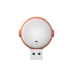 USB multifunctional mini night light with USB connector plug-in for dormitory bedroom.