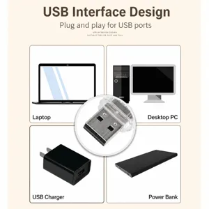 Mini luce notturna USB LED per laptop power bank lampada da comodino portatile a risparmio