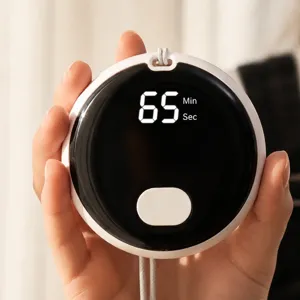 Temporizador digital inteligente redondo con pantalla LED para cocina