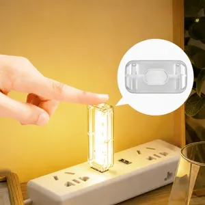 Luz Nocturna LED Tactil USB Enchufe Lampara de Mesita Calida para Dormitorio Casa Pro