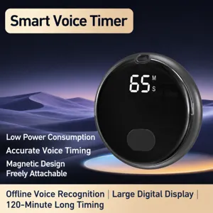 Intelligente Sprachaktivierte Magnetische Digitale Küchenuhr mit Großer LED-Anzeige