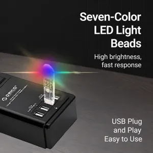 Mini luce notturna USB illuminazione ambiente creativa plug and play lampada LED stanza