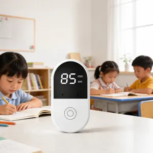 Smart Voice Digital Timer Magnetic Countdown Clock Rechargeable Kitchen Study Time Management Tool Display