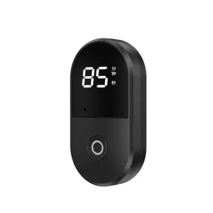 Minimalist black magnetic digital voice timer with LED display for kitchen and study
