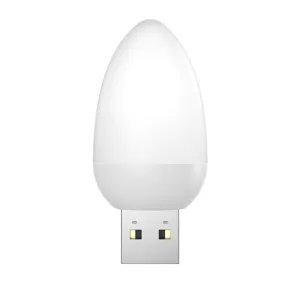 Luz de noche LED USB con efecto llama lampara portatil de ambiente decorativa de escritorio