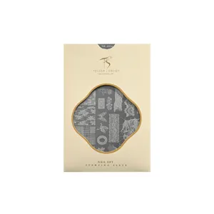 Elegant vintage lace nail stamping plate TG-006 with rose and butterfly patterns