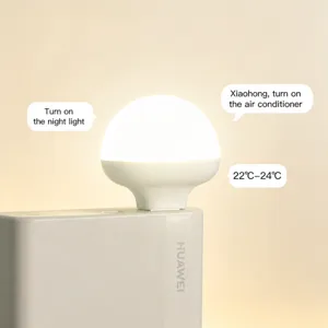 Controllo Vocale Intelligente Condizionatore Compagno USB Luce Notturna LED Lampada da Comodino Luce di Controllo Remoto Vocale Intelligente