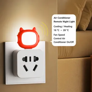 Luce Notturna Vocale Intelligente per Condizionatore, Presa di Controllo Remoto per la Casa.
