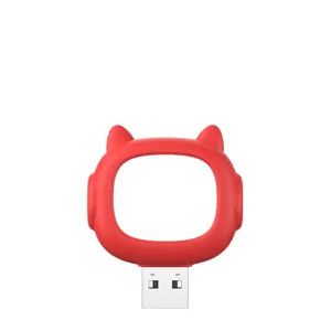 Luce notturna USB compagno intelligente condizionatore design gatto rosso mini lampada