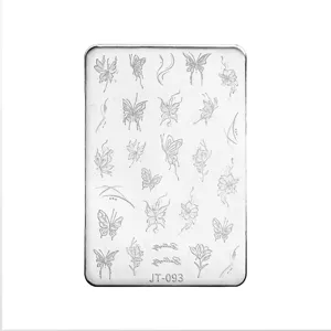 Transparente 3D-Silikonform für Nagelkunst mit Schmetterlings- und Blumenmustern
