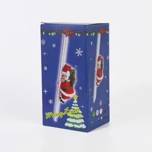 Retailverpakking voor de elektrische klimmende Kerstman pop kerstversiering cadeau