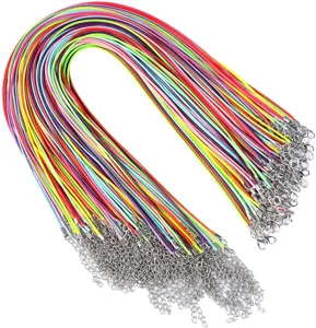 Minimalistisch Waskoord Ketting Touw Met Legering Kreeft Sluiting En Verlengketting Voor DIY Sieraden Maken Hanger Accessoires