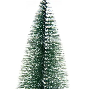 Realistischer kleiner schneebedeckter Weihnachtsbaum aus Zeder für Tisch- oder Vitrinendeko