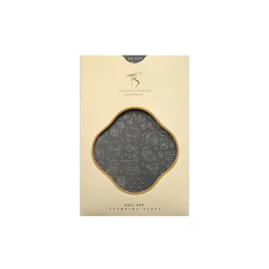 TENSOR DESIGN nail art stamping plate TG-029 featuring cute cat and star patterns