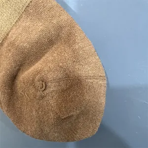 Detail view of men's merino wool knit sock, showing fine texture and seamless comfort.