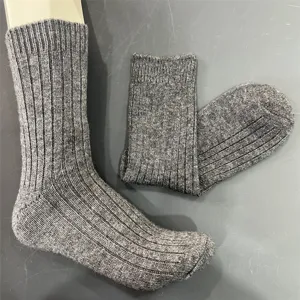 50% merino wool mid tube socks for men and women, comfortable outdoor hiking thermal socks.