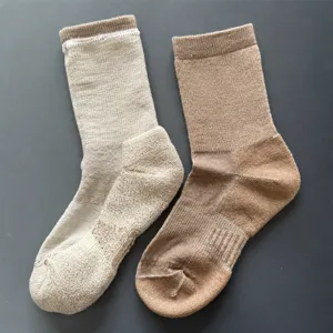 Chaussettes de randonnée en laine merino épaisse pour sports en plein air, chaussettes chaudes.