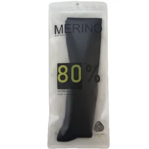 Merino wool knee high socks 80% solid color ribbed long socks for women winter wear main view
