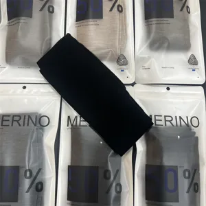 Merino Wool Warm Anti-Slip Long Tube Socks For Women Winter Solid Color Thickened Thermal Slouch Socks Leg Warmers