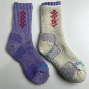 Merino-Wolle Outdoor-Wandersocken, dicke Frottee-Thermo-Füsslinge für Damen Herren.