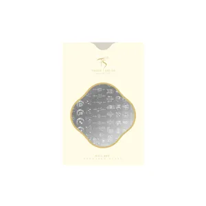Professional stainless steel nail art stamping plate with twelve zodiac signs patterns