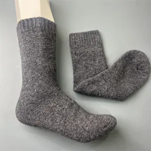 Dicke Merino-Woll-Wadenstrümpfe für Damen und Herren, warme Thermosocken für Herbst und Winter.