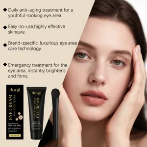 HOYGI feuchtigkeitsspendende Augencreme 30g Anti-Aging straffende Pflege mit Pinsel