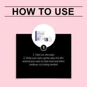 JAYSUING gentle eye care wipes detail view, 30 pieces soft cleansing wipes for eyes.