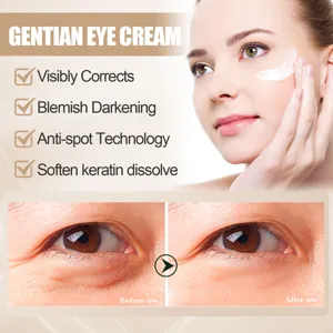 Gros plan sur les détails de la crème contour des yeux anti-rides et anti-cernes.
