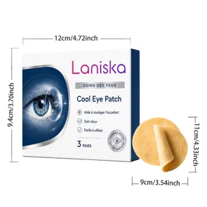 Laniska kühle Augenpads 3 Paar hautfreundlich beruhigend feuchtigkeitsspendend Augenpflege