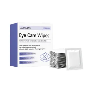 JAYSUING eye care wipes 30 pieces gentle formula for sensitive eyes and eyelids daily care
