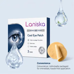 Laniska kühlende Augenpad Details, hautfreundliches Material für perfekte Augenpflege.