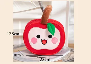 Bonito bolso con forma de manzana con medidas para bolsa de regalo de boda