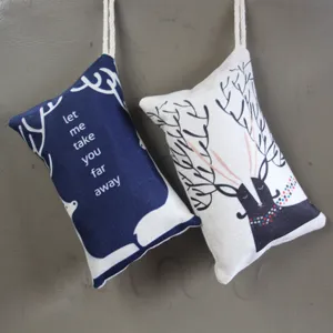 Bolsas de carbón activo purificador de aire para coche con diseño de alce y cuerdas para colgar