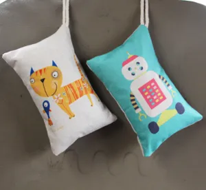 Bolsas de carbón activo para coche con dibujos de gato y robot, eliminador de olores