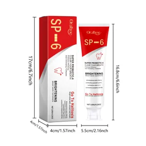 Dentifrice blanchissant pro biotique Oralhoe SP-6 120g pour une haleine fraîche et des dents.