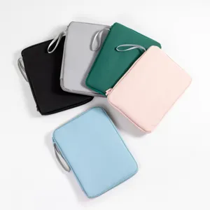 Waterproof PU Tablet Sleeve Bag Minimalist Shockproof Protective Case Inner Pouch With Hand Strap For iPad Laptop Unisex