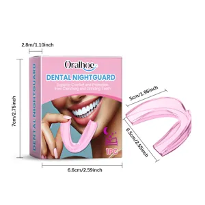 ORALHOE gouttiere dentaire rose anti bruxisme protection des dents pour le sommeil 1pc