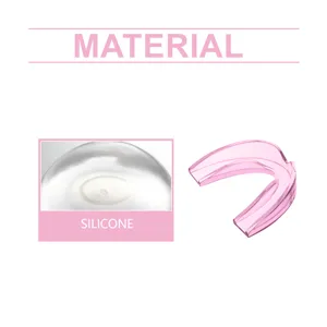 Protecteur buccal rose en silicone pour bruxisme nocturne et anti ronflement dentaire
