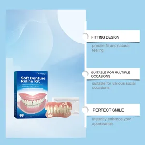 Oralhoe kit de rebasage souple pour prothèse dentaire confort naturel quotidien 50g